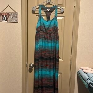 Stripe maxi dress